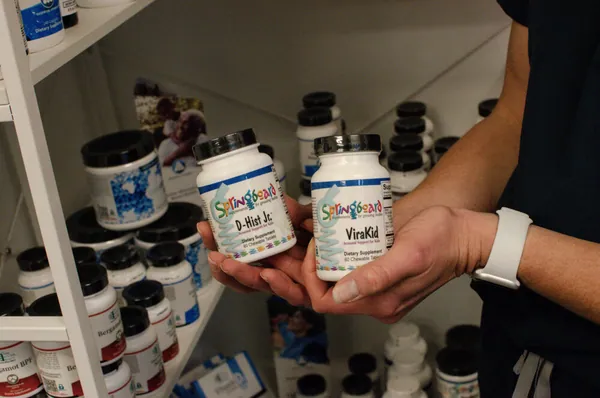 Supplement bottles at Stronger Every Day